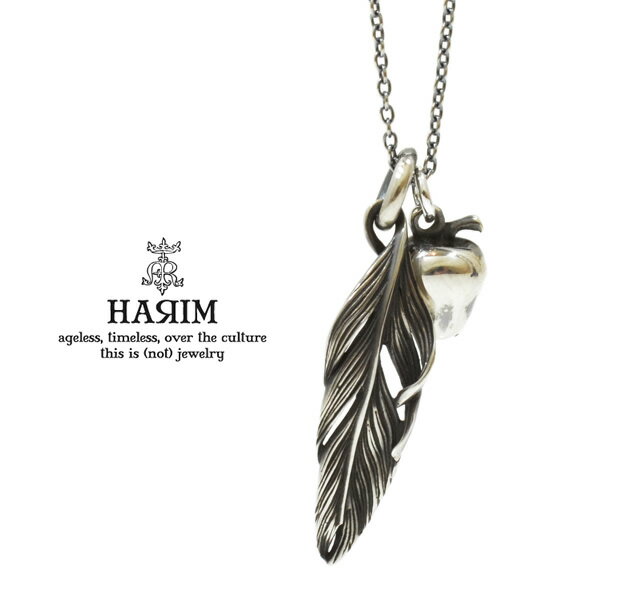 HARIM ハリム HRP042 necklaceシルバー フェザー アップル ネックレス