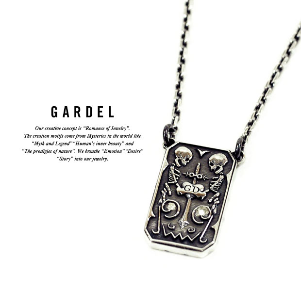 GARDEL ガーデルgdp083ETICA NECKLACESKULL/スカル/ネックレスsilver925/シルバー天然石/ダイヤモンドジュエリー/アクセサリー