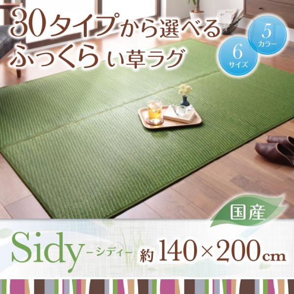 い草ラグ リビング 畳 国産30タイプから選べる国産ふっくらい草ラグ【Sidy】シディ 140×200cm【受注発注】532P26Feb16