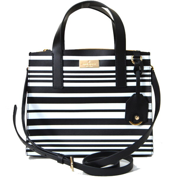 ケイトスペード バッグ katespade レザー ボーダー ストライプ 2WAY ミニショルダー ハンドバッグ ブラックマルチ 5123【ブランド 新品 送料無料 誕生日 プレゼント 正規 激安 レディース セール SALE ギフト 10倍 OUTLET 包装 即日発送 代引無料 通販】