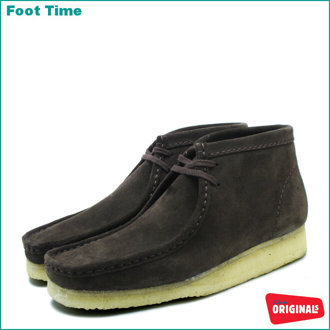 クラークス ワラビー ブーツCLARKS WALLABEE BOOT 35402 26103658 BROWN SUEDE 送料無料