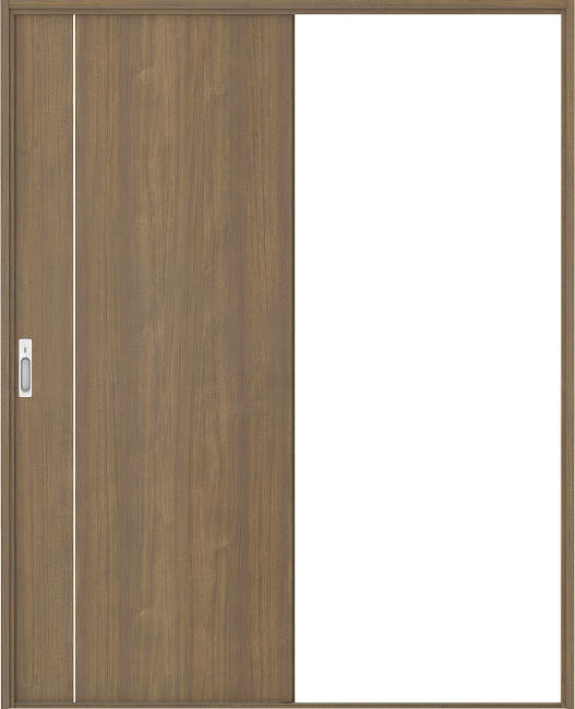オーダー室内用ハイグレード 片引戸 三方枠付 Vレール (higt-grade-kl-03) 枠外高さ:2150mm~2440mm以下×枠外幅:1850mm以下対応です。オーダー建具できます。