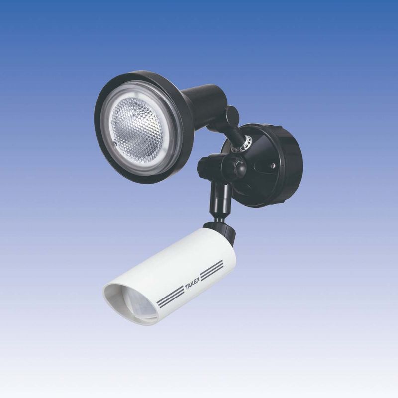 LED 人感ライト 音感ライト センサーライト 立体検知型 15m用【LCL-101W(W)】TAKEX/竹中エンジニアリング