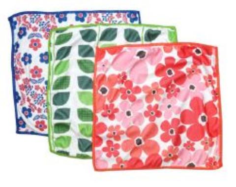 【送料無料】リビング ノルディックマイクロファイバーダスター3P 30×30cm 〔まとめ買い60個セット〕【代引不可】