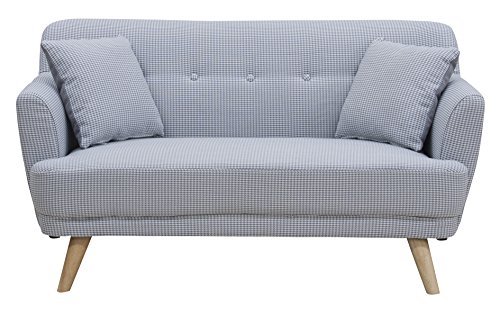 【送料無料】AZUMAYA ハミング 2P W126×D71×H67×SH38cm SS-112BL SS-112BL【代引不可】