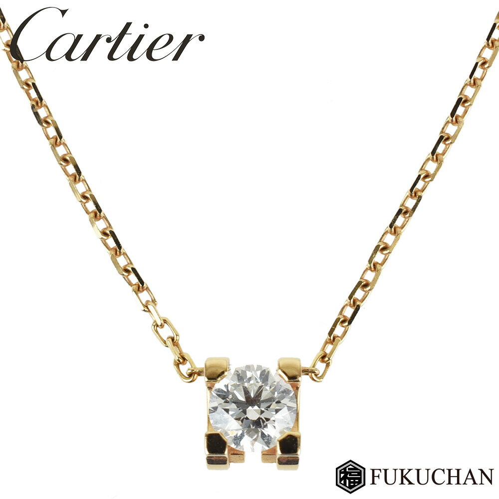【楽天市場】【Cartier/カルティエ】C ドゥ カルティエ ネックレス K18PG 1Pダイヤ 0.23ct N7411900 【中古】≪