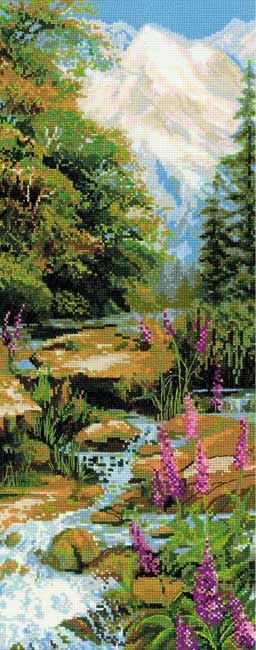 メール便送料無料 クロスステッチ 刺繍キット RIOLIS マウンテンリバー Mountain River