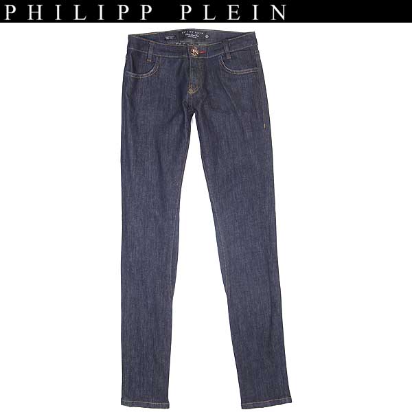 【送料無料】 フィリッププレイン(PHILIPP PLEIN) レディース スリムジーンズ デニム ストーンスカル スキニー WM13 CW560004 14BM 【楽ギフ_包装】【smtb-TK】 WA13A