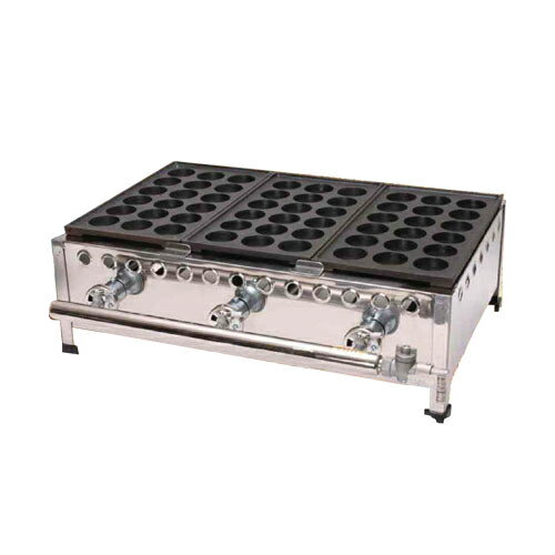 【eたこ 深型セラミックコート加工 4連】たこ焼き器 【業務用】【新品】【送料無料】