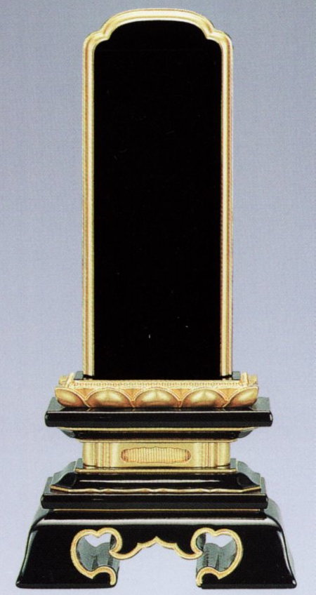 仏具・位牌 勝美位牌呂色仕上(黒色)5.5号会津塗 本金粉仕上 【送料無料】