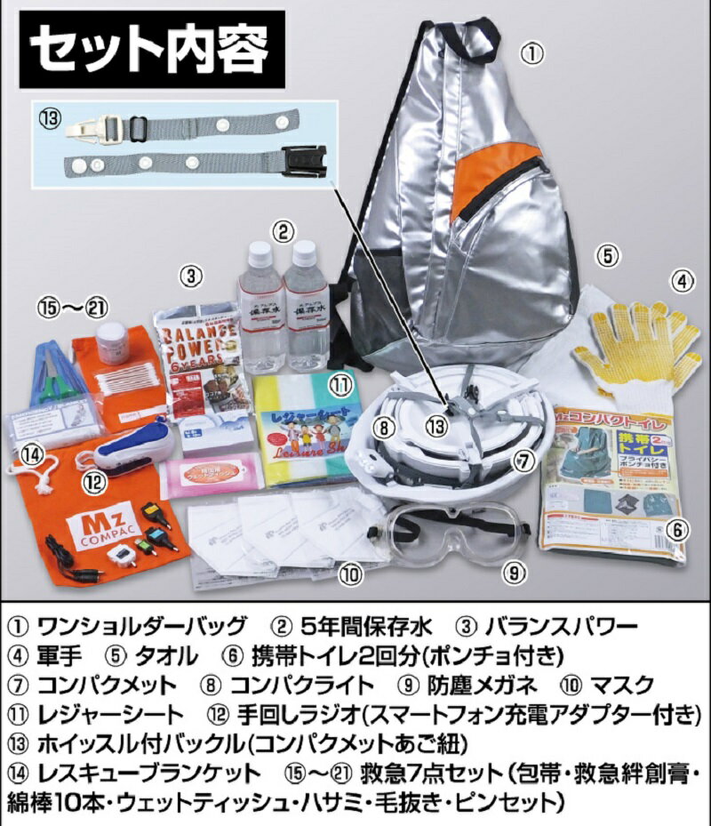 【クーポン獲得】【ポイント10倍】【3980円以上送料無料】帰宅支援ワンショルダーバッグ21点 3個セット
