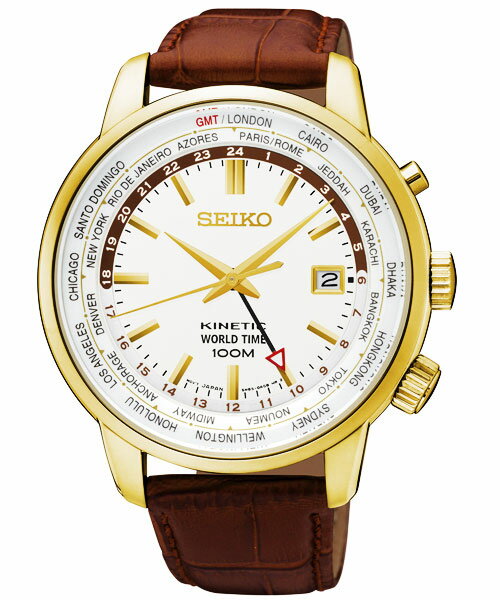セイコー SEIKO キネティック クオーツ メンズ 腕時計 SUN070P1 ホワイト