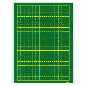 【ウチダ】 作文指導用黒板 マグネットシート式 110mmます、10字×7行 us8-616-6022532P17Sep16