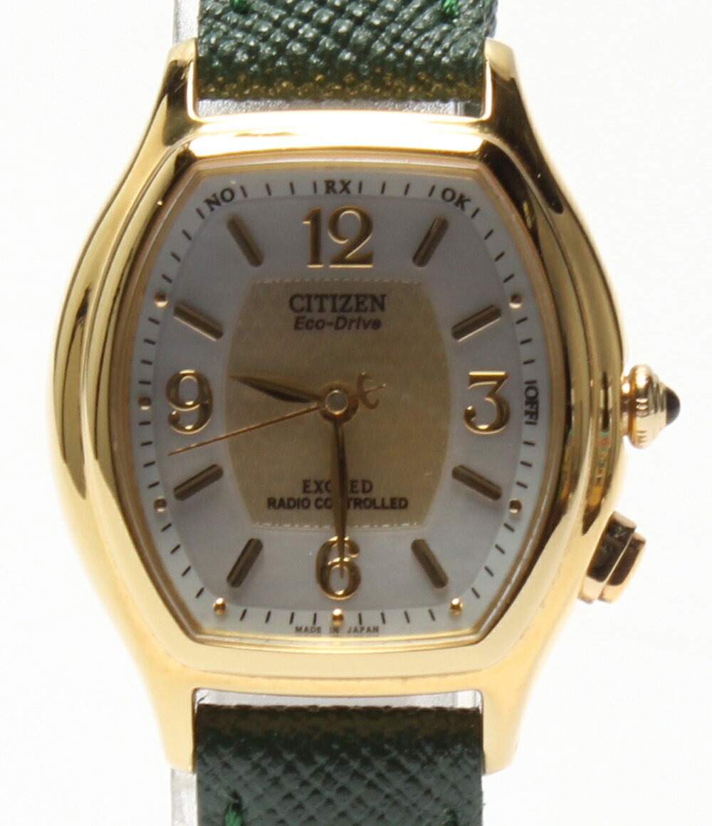 シチズン エクシード エコドライブ H330-T008437 ソーラー 腕時計 CITIZEN レディース【中古】