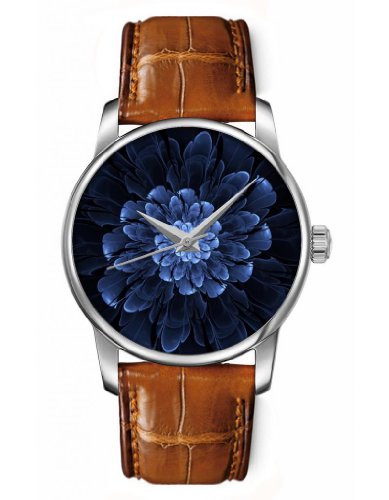 OOFIT レディース腕時計 Casual Analog Wrist Watch with Blooming Flowers for Ladies and Women