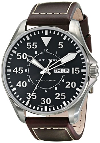 卸価格で ハミルトン カーキ メンズ 腕時計 Hamilton Men's H64715535 Khaki Pilot Black Dial Watch