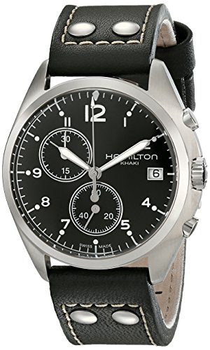 ハミルトン カーキ メンズ 腕時計 Hamilton Men's HML-H76512733 Khaki Pilot Pioneer Analog Display Quartz Black Watch
