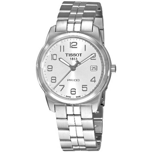 ティソ Tissot 腕時計 メンズ 時計 Tissot T-Classic PR 100 Silver Dial Men's watch #T049.410.11.032.01