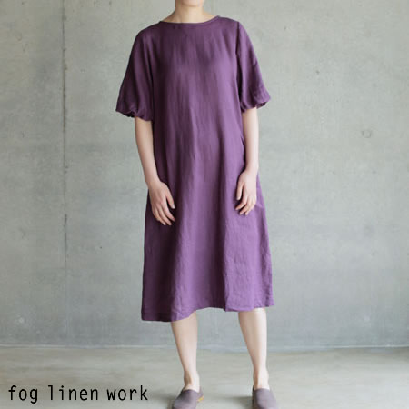 fog linen work(フォグリネンワーク)/FLW(エフエルダブリュー)キコ ワンピース ヴィオリーヌ/KIKO DRESS VIOLINE リトアニア リネン LWR203-667