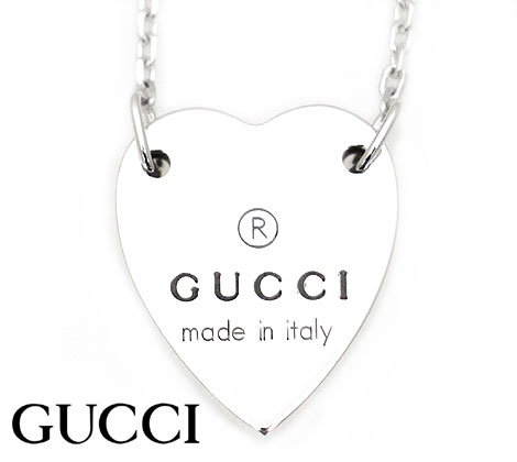 GUCCI グッチ アクセサリー ネックレス ペンダント ハート シルバー 223512 J8400 8106【送料無料】