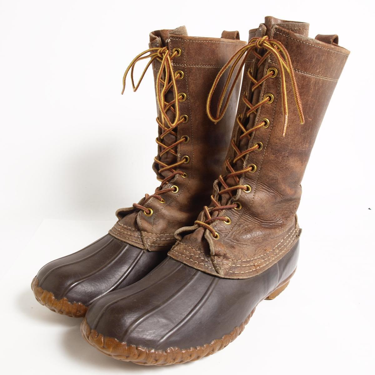 エルエルビーン 10ホールビーンブーツ USA製 筆記体タグ ハンティングブーツ 10M メンズ28.0cm L.L.Bean /bok1610 【中古】 【170120】