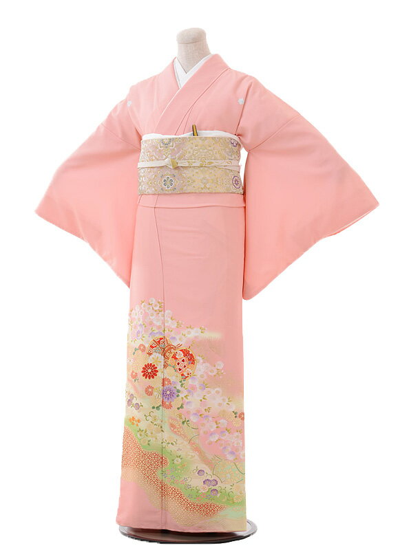 【レンタル 色留袖】〔色留袖 レンタル〕レンタル色留袖697ピンク地鼓に花【往復送料無料】【☆新品足袋プレゼント☆】【色留袖/着物 レンタル】【女性和服】【レンタル 色留袖】【イロトメソデ irotomesode】rental】【色留袖 セット】fy16REN07(10P03Dec16)