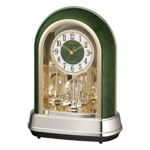 欲しい 【電波 置 時計 メロディ】 シチズン CITIZEN 電波 置 時計 4RN427-005 ステップ秒針 夜眠る秒針 高音質 メロディ 電池交換お知らせ スワロフスキー 【お取り寄せ】【大特価30%OFF】 【02P03Dec16】