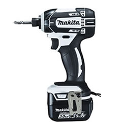 マキタ【MAKITA】14.4V3.0Ah 充電式インパクトドライバー(白) TD138DRFXW★【バッテリ2本・充電器・ケース付】