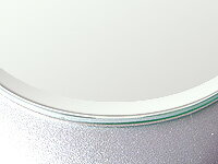 【国産】【クリアーミラー(通常の鏡)(防湿 防錆加工)(5ミリ厚)(円形)(15ミリ面取り加工)】 鏡 ミラー 板鏡 カット サイズカット 特注:610mmx406mm(鏡板 ガラス鏡 鏡ガラス洗面所 トイレ 洗面 かがみ 鏡販売 洗面鏡 トイレ鏡 防錆 防湿 浴室)