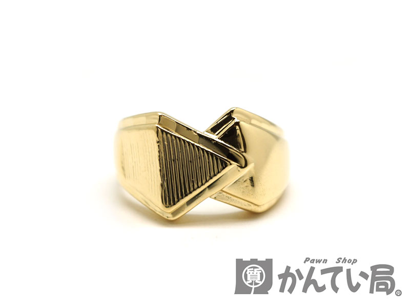 K18 リング 18金 ゴールド 指輪 17号 アクセサリー 【中古】 USED-A 質屋 かんてい局北名古屋店 n17-2099