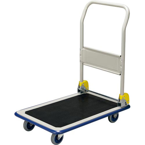 「カウコレ」プレミアム 荷物がすべりにくいスチール台車 3台