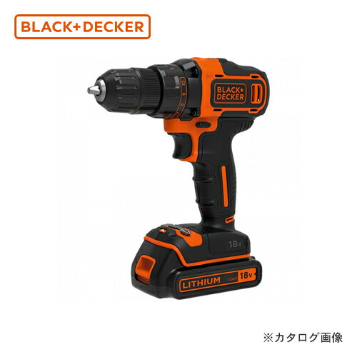 ブラックアンドデッカー BLACK&DECKER BDCDD186K-JP 18V ドリルドライバー