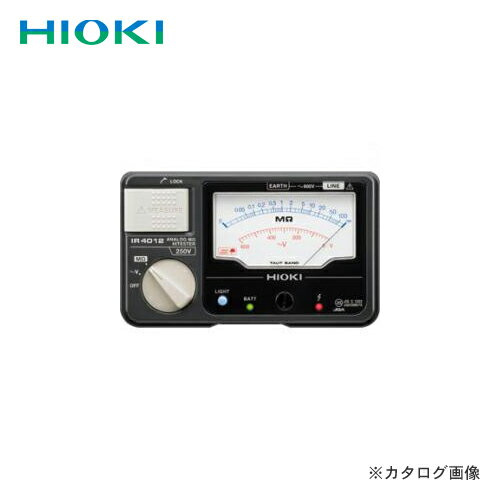 日置電機 HIOKI 絶縁抵抗計 単レンジ アナログメグオームハイテスタ (スイッチ付リード付) IR4012-11