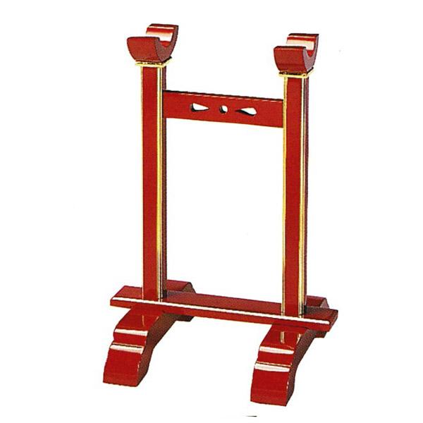 【送料無料】【日本製】略式金撥置台 朱塗面金箔押(カシュー塗)幅35cm×奥行28.5cm×高さ50cm