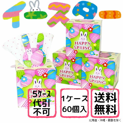 春季限定 (送料無料) ※代引不可※ スプリングキューブティシュ 40W ×60個 (20040014)イトマン ティッシュ 2017年 うさぎ ウサギ