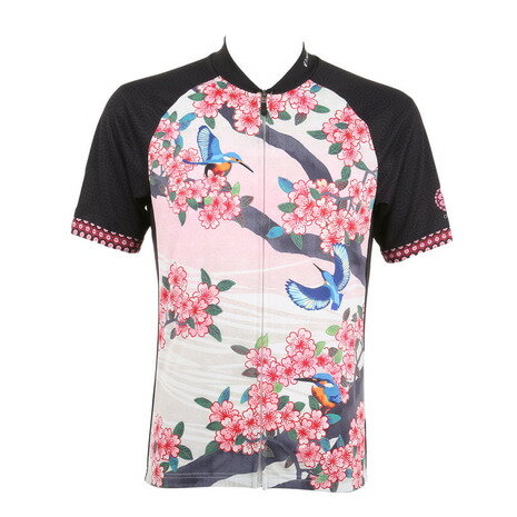 パールイズミ(PEARL IZUMI) S621B プリント ジャージ 【桜と翡翠】 メンズ 男性用 自転車 ウェア NS621B-10 (Men's)