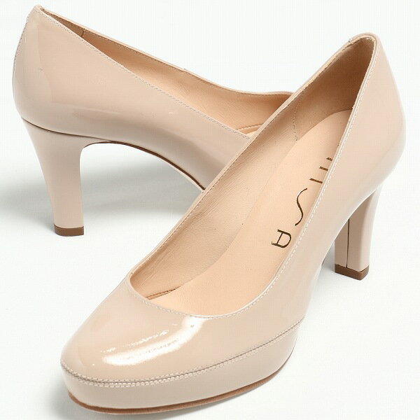 ウニーサ / UNISA / NUMAR プラットフォーム パテント レザー パンプス ヒール8.0 / ベージュ/ 【送料無料 】 numar-16s-beige