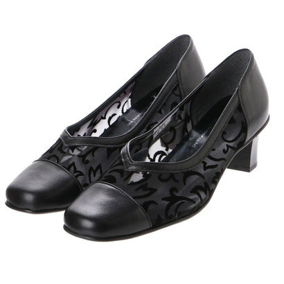 【アウトレット】ミッシー デ ミッシー missy des missy 5.0cmチュールパンプス (BLA)