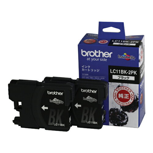 当店最大級の品揃え 【まとめ買い10個セット品】インクジェットカートリッジ LC11BK-2PK 2個 ブラザー【 PC関連用品 トナー インクカートリッジ インクジェットカートリッジ 】【開業プロ】