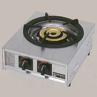 【 業務用 】マルゼン ガステーブルコンロ 親子 1口コンロ〔M-211C〕 【 メーカー直送/代引不可 】 【 ステンレスガステーブルコンロ 】