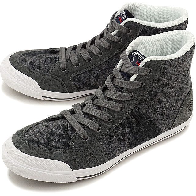 Admiral アドミラル スニーカー メンズ・レディース INOMER HI BX イノマー ハイ BX Gray/Folklore (SJAD1723-03921 FW17)【コンビニ受取対応商品】