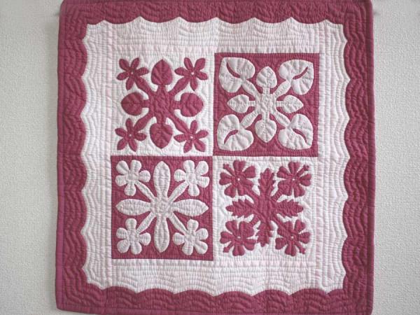 ☆月9ドラマなど美術協力ショップ☆ハンドメイド ハワイアンキルト タペストリーしつけ済み製作キット サンプラー hk40063