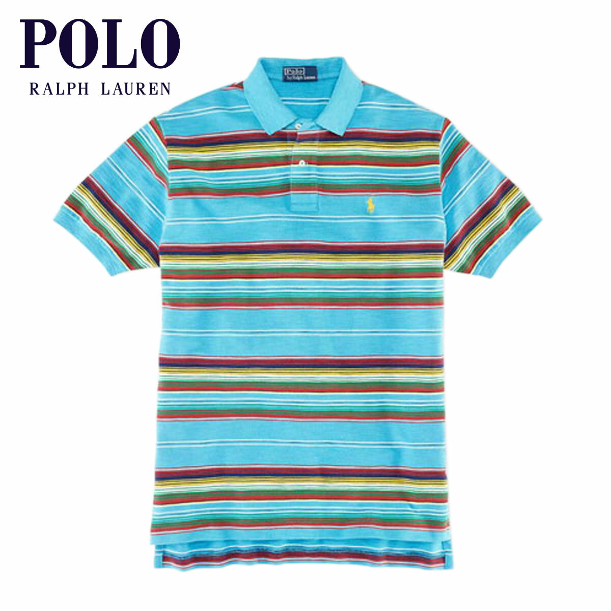 【販売期間 3/2 19:00~3/8 9:59】 ポロ ラルフローレン POLO RALPH LAUREN 正規品 メンズ ポロシャツ Classic-Fit Multi-Striped Polo BLUE