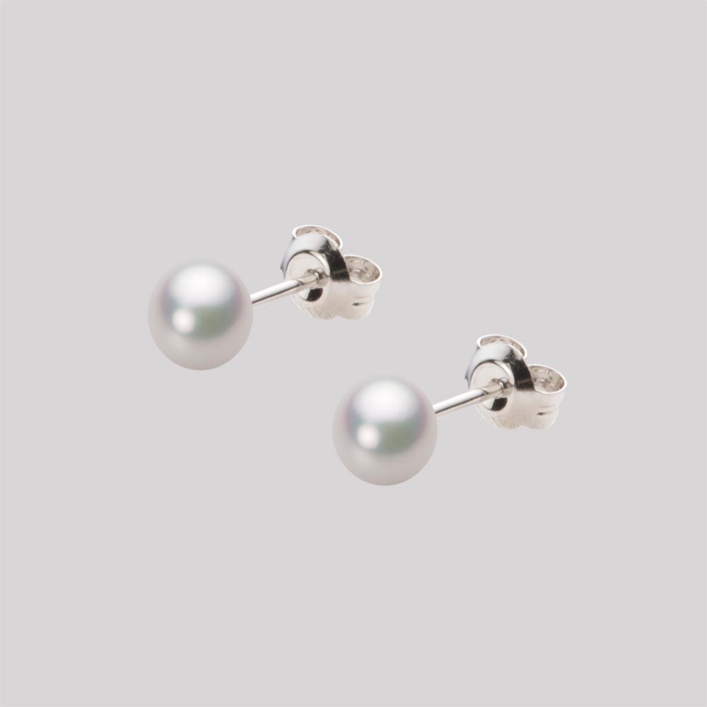 ベビーパールピアス/5.0mm アコヤ 真珠 ピアス Pt900 プラチナ