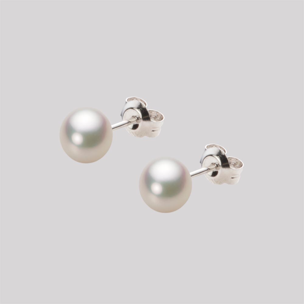パールピアス/6.0mm アコヤ 真珠 ピアス Pt900 プラチナ