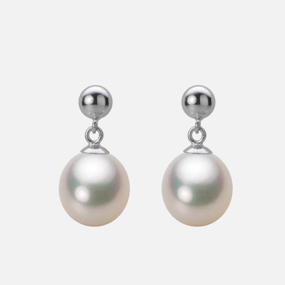 パール ピアス 8.5mm アコヤ 真珠 ピアス Pt900 プラチナ