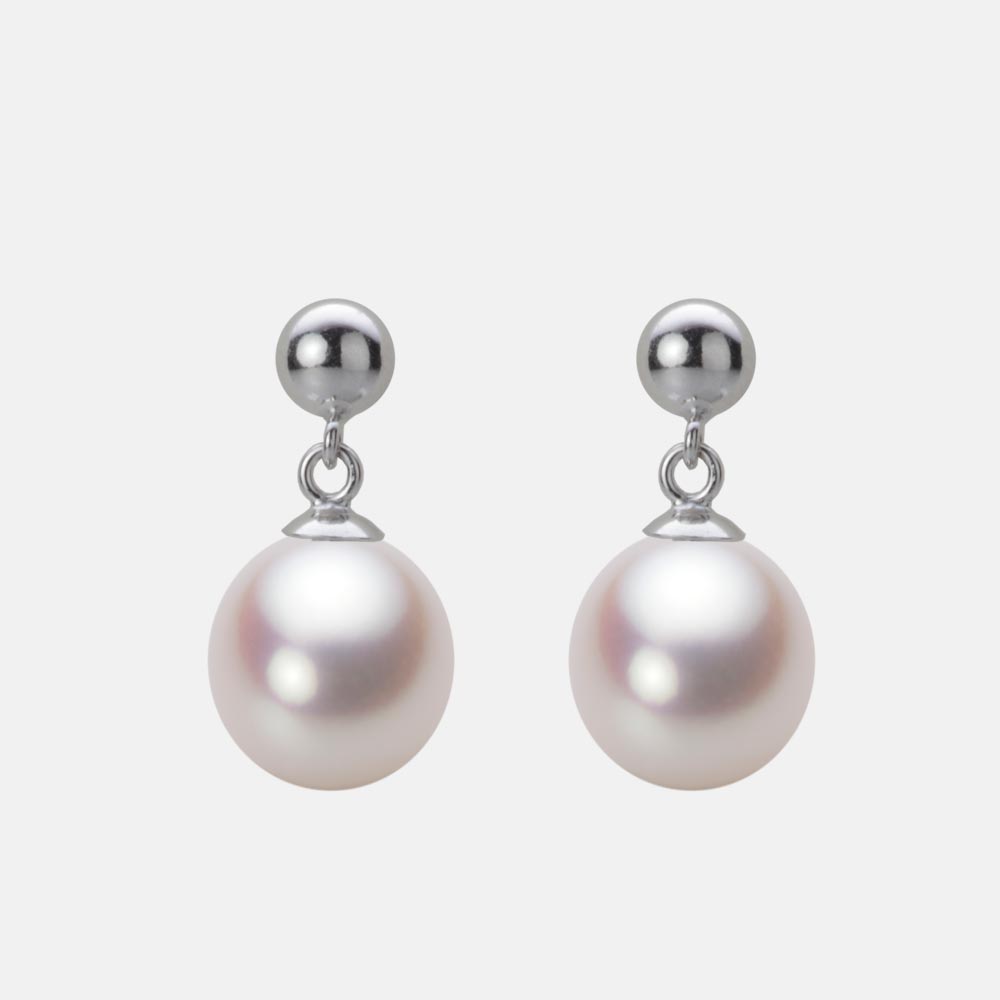 パール ピアス 8.5mm アコヤ 真珠 ピアス Pt900 プラチナ