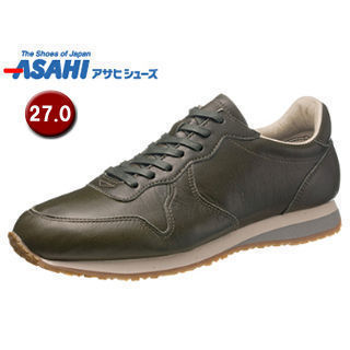 【nightsale】 ASAHI/アサヒシューズ KF50042 ASAHI 007 クラシック レザースニーカー 【27.0cm・1E】 (オリーブ)