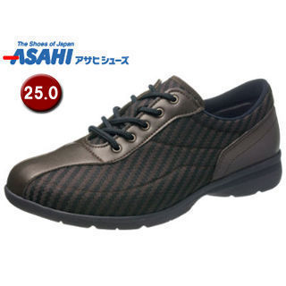 【nightsale】 ASAHI/アサヒシューズ KS23431 快歩主義 M030AC メンズ 健康快適 ウォーキングシューズ 【25.0cm・4E】 (ブラウン)