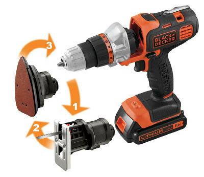 18V マルチツール ベーシック(ドリル・ジグソー・サンダー) EVO183-B1-JP BLACK&DECKER(ブラック&デッカー)
